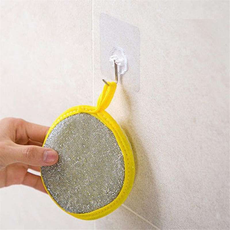 Double Side Dishwashing Sponge Dish Washing Brush Pan Pot Dish Wash Sponges Household Cleaning Reus