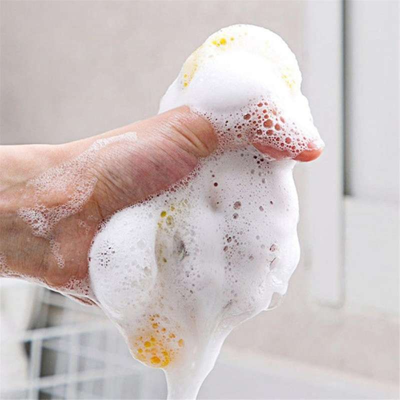 Double Side Dishwashing Sponge Dish Washing Brush Pan Pot Dish Wash Sponges Household Cleaning Reus