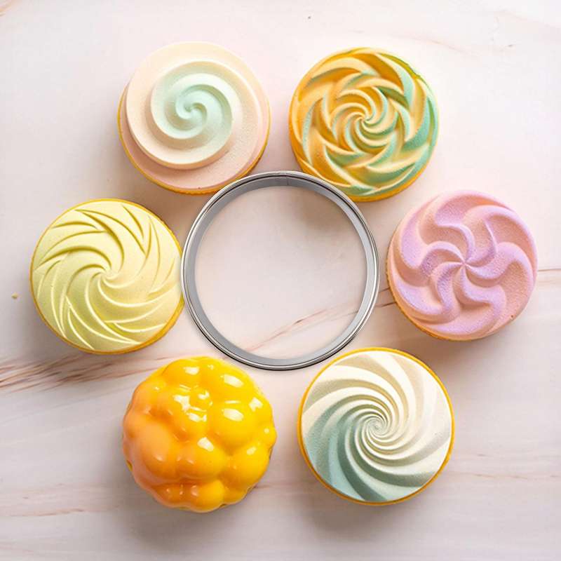 Double Rolled Tart Rings, English Muffin Rings Professional Crumpet Rings Set of 4