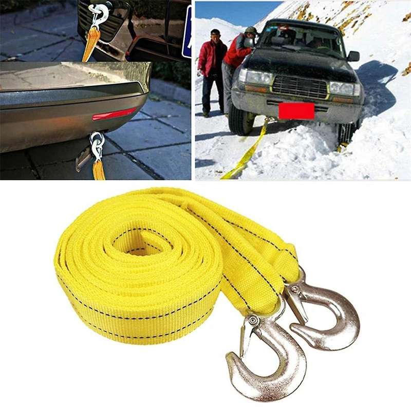 Double Thickened Car Tow Rope Car Car Offroad Towing Rope Towing Belt Car Rope 5 Ton Tow Rope