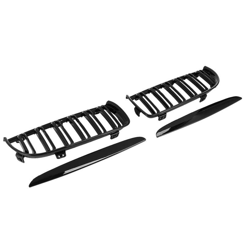 Double Slat Sport Kidney Grille Black for E90 E91 2005-2008