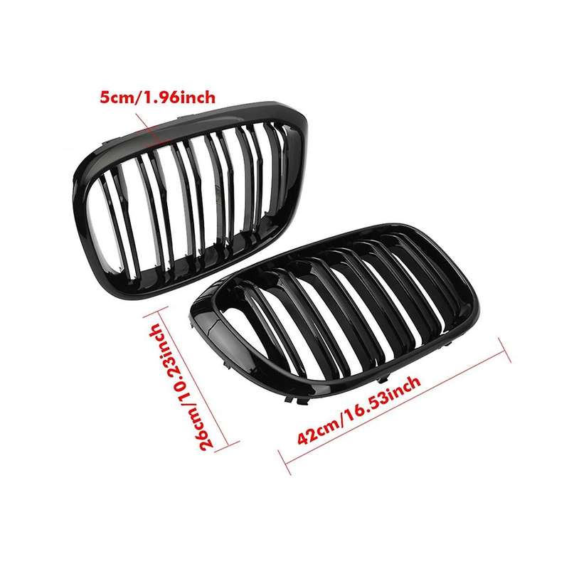 Double Slat Grille Kidney Grill Grille Center Grille Intake Grille Car for 3 4 X3 G01 G08 X4 G02 20