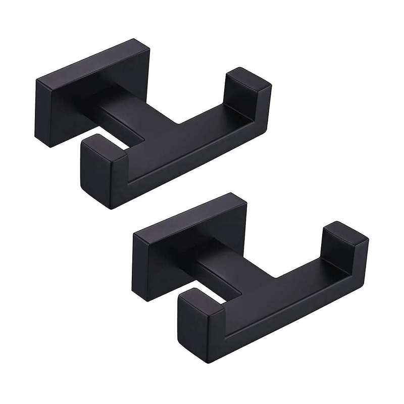 Double Towel Hook , Stainless Steel Shower Bath Towel Holder, Bathroom Robe Hook, Modern Wall Hook