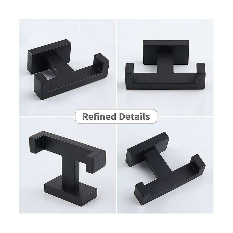Double Towel Hook , Stainless Steel Shower Bath Towel Holder, Bathroom Robe Hook, Modern Wall Hook