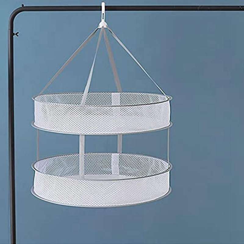 Double-Layer Breathable Clothes Basket, Drying Net, Drying Socks, Artifact Clothes, Tiled Household