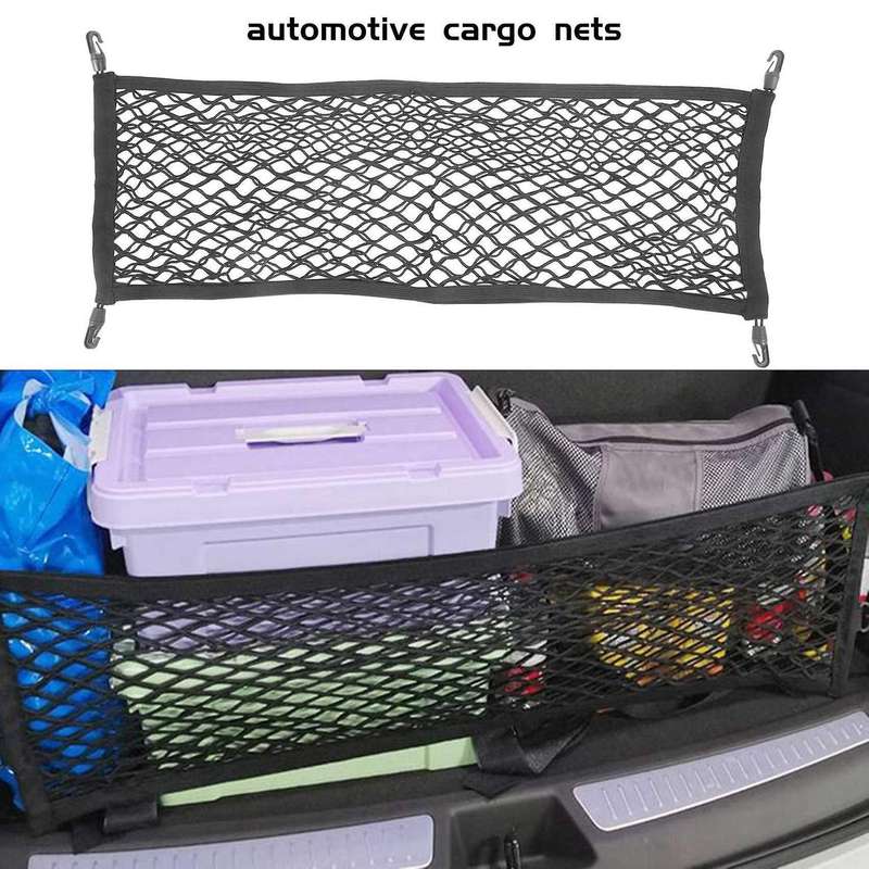 Double-layer High Elastic Car Rear Cargo Net for Suv Car Trunk Net Organizer Automotive Cargo Nets