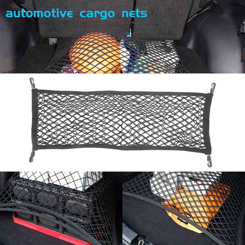 Double-layer High Elastic Car Rear Cargo Net for Suv Car Trunk Net Organizer Automotive Cargo Nets