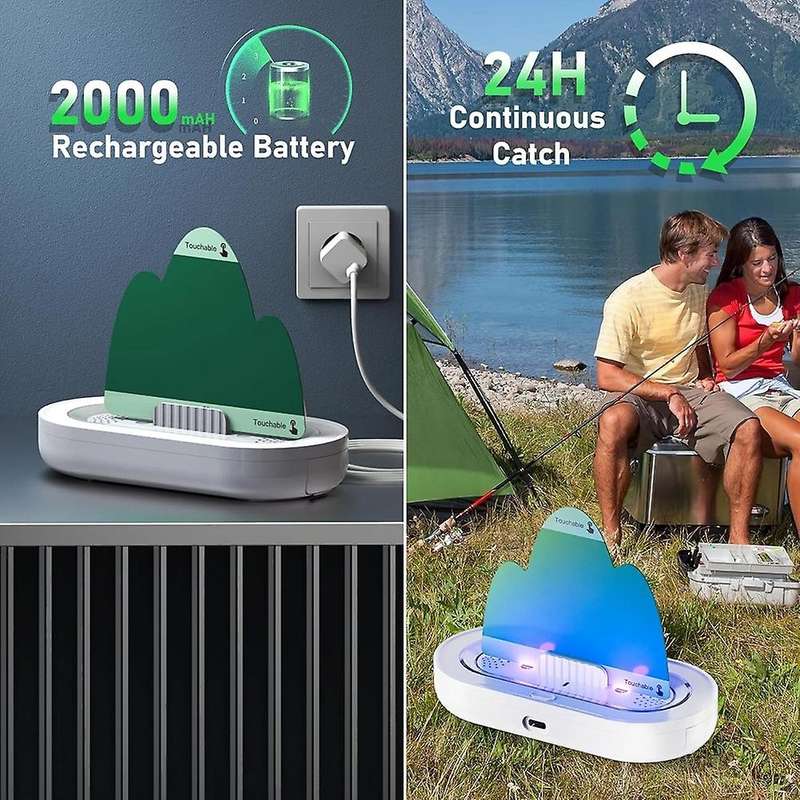Double-Sided Indoor Insect Trap with Bait Box,Cordless Bug Zapper for Outdoor Use,Fruit Fly Traps fo