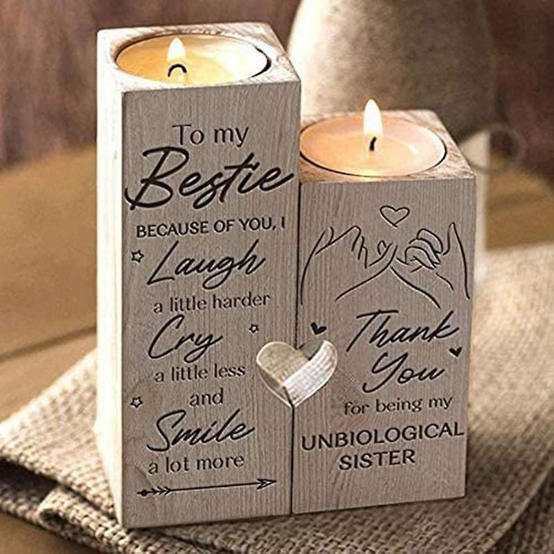 Double-sided Printed Candle Holder- Candle Birthday Gift Christmas Gift For