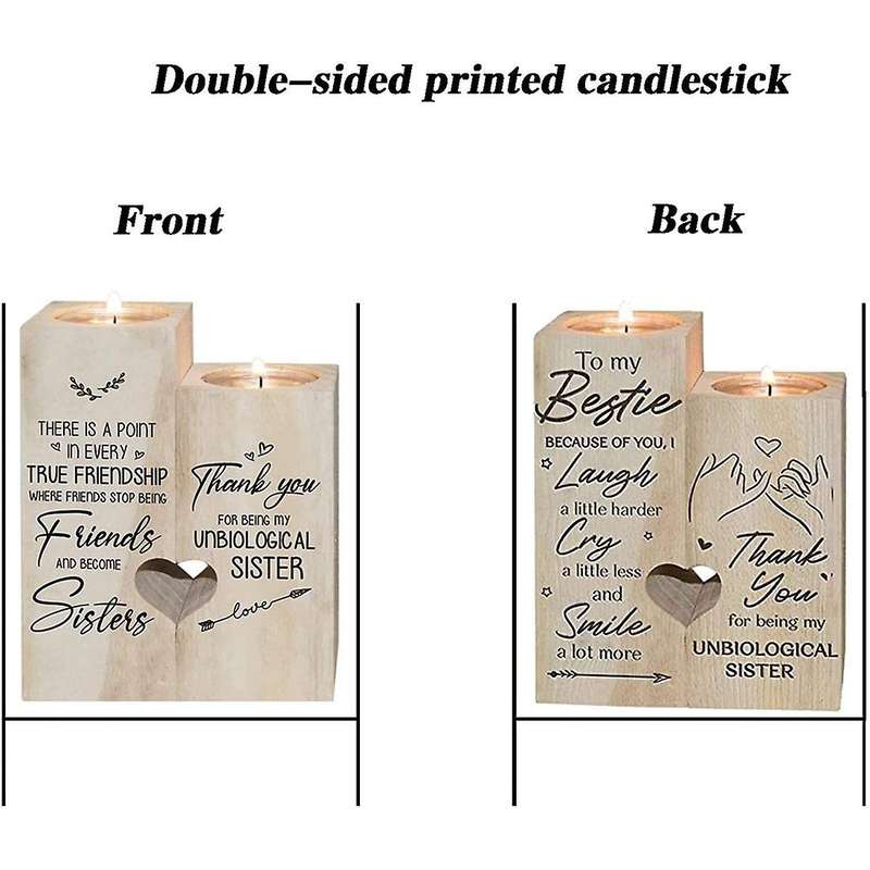 Double-sided Printed Candle Holder- Candle Birthday Gift Christmas Gift For