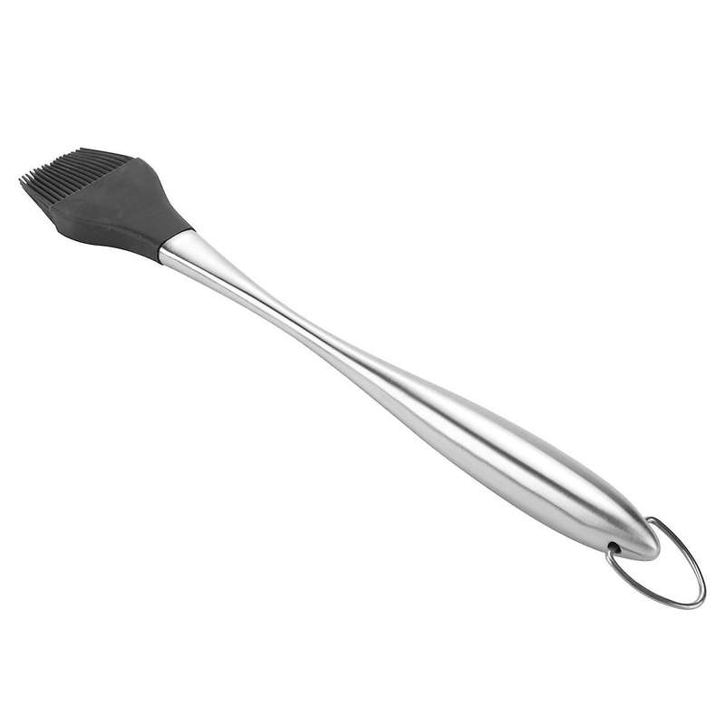 Double-Sided Meat Tenderizer Hammer with Non- Wooden Handle, Steak Hammer with Silicone Oil Brush