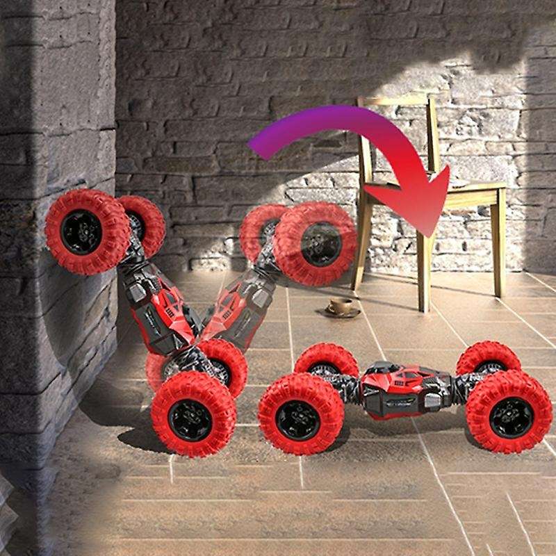 Double-Sided Rc Car 4Wd 2.4Ghz 1/16 One Key Transformation All-Terrain Vehicle Climbing Car Remote C