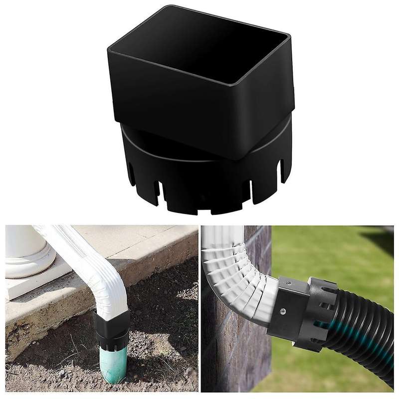 Downspout Adaptor to Drain Pipe, Roof Rain Gutter Downspout Extensions Universal, Downspout Extender