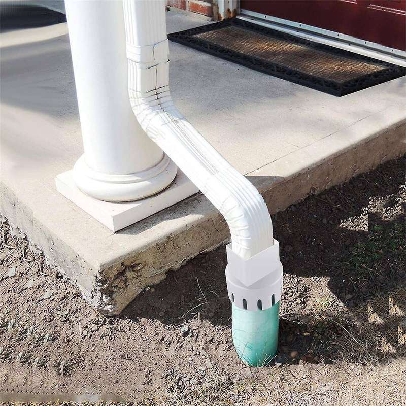 Downspout Adaptor to Drain Pipe, Roof Rain Gutter Downspout Extensions Universal, Downspout Extender
