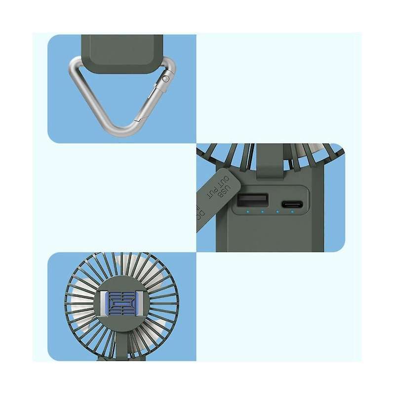 Dq219 4000ma Mosquito Repellent Fan Portable Waist Fan Desktop Small Desktop Fan Usb Handheld Fan O