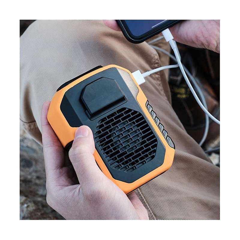 Dq215 6000ma Outdoor Waist Hanging Fan Mini Portable Usb Charging Treasure Strong Leafless Hanging