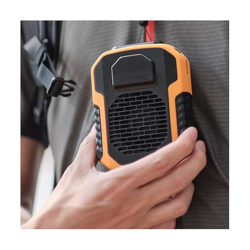 Dq215 6000ma Outdoor Waist Hanging Fan Mini Portable Usb Charging Treasure Strong Leafless Hanging