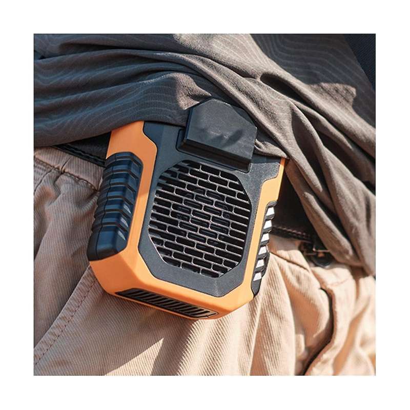Dq215 6000ma Outdoor Waist Hanging Fan Mini Portable Usb Charging Treasure Strong Leafless Hanging