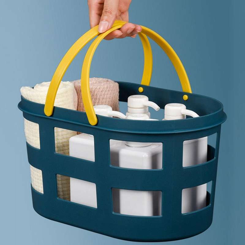 Drain Bath Basket Plastic Hand Basket Bathroom Bath Basket Storage Basket Bath Basket Bath Storage B
