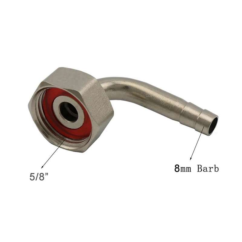 Draft Beer Shank Tail Piece Elbow Nut Gasket Kit Beer Brewing Tap Faucet Shank Adapter Accessories