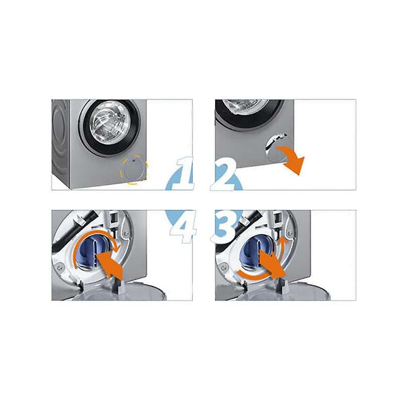 Drainage Pump Drain Outlet Seal Plug Filter for Drum Washing Machine WM1095 WM1065 WD7205 Blue