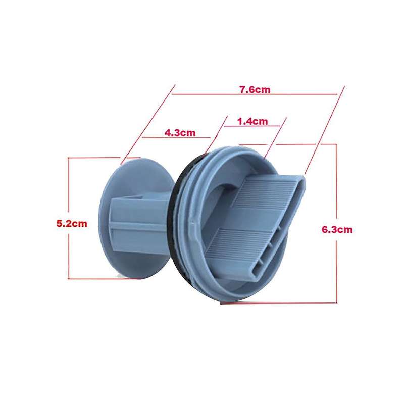 Drainage Pump Drain Outlet Seal Plug Filter for Drum Washing Machine WM1095 WM1065 WD7205 Blue