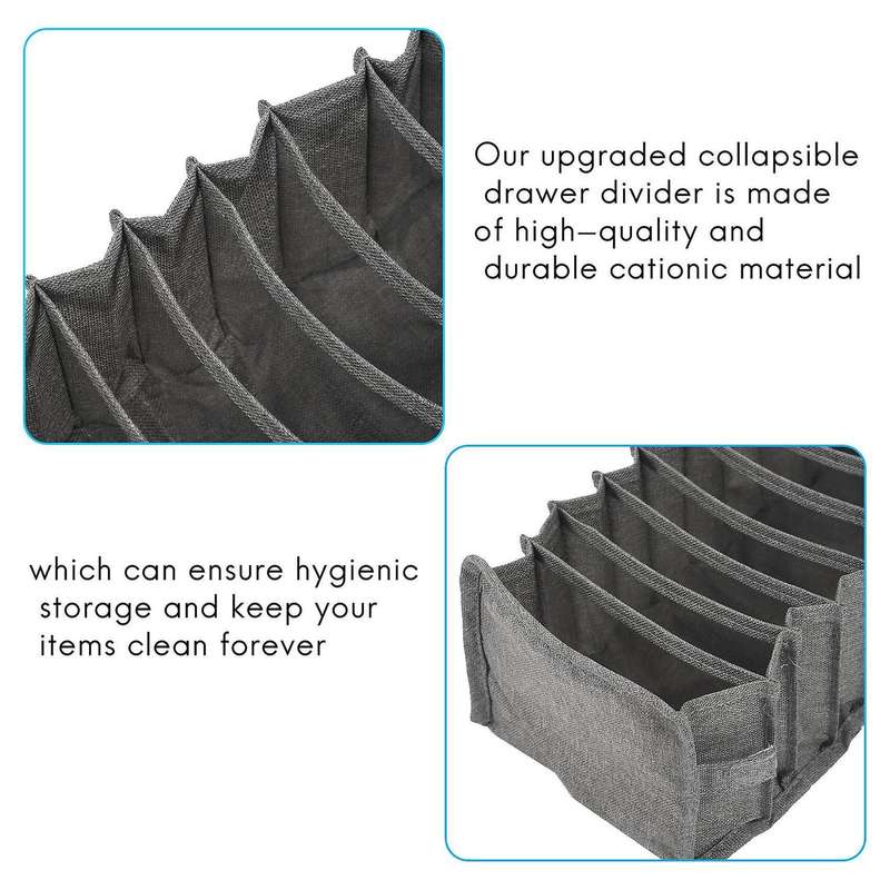Drawer Bag Collapsible Closet Bag Drawer Divider 3-piece Set Clothes, Socks, Underwear, Underwear