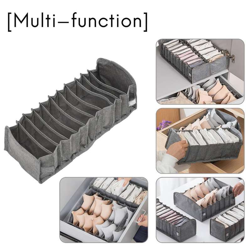 Drawer Bag Collapsible Closet Bag Drawer Divider 3-piece Set Clothes, Socks, Underwear, Underwear