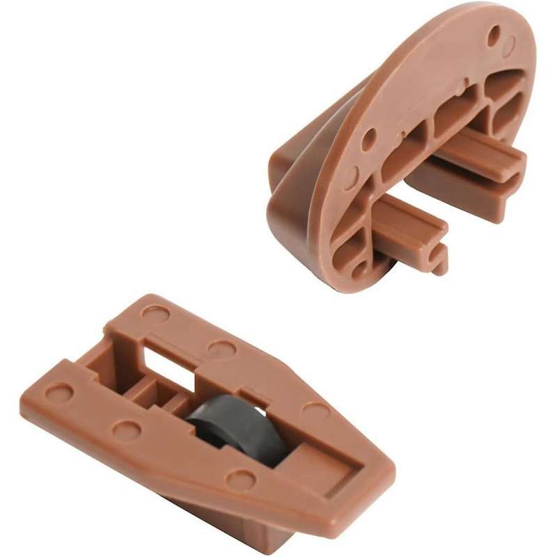 Drawer Slides Guides Plastic 10Pairs with Roller Undermount Drawer Slides Stopper for Dresser Drawer