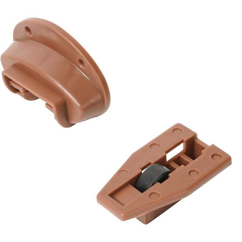 Drawer Slides Guides Plastic 10Pairs with Roller Undermount Drawer Slides Stopper for Dresser Drawer