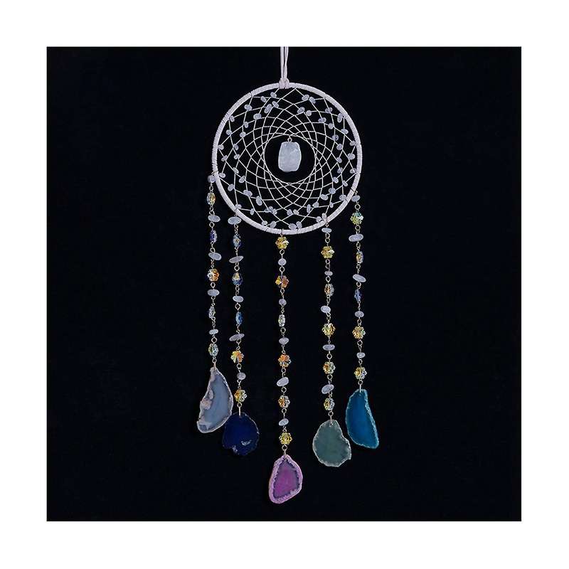 Dream Catcher Natural 7 Chakra Color Gemstone Garden Living Room Decoration Wind Chime Wall Decor