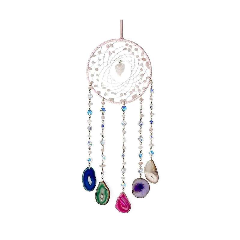Dream Catcher Natural 7 Chakra Color Gemstone Garden Living Room Decoration Wind Chime Wall Decor