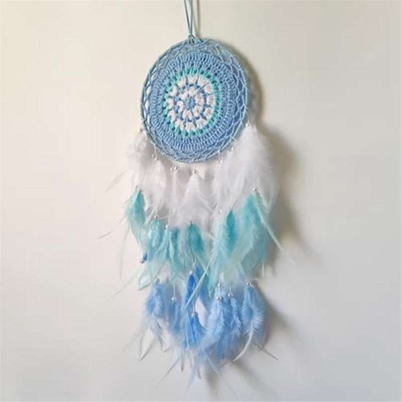Dream Catcher Blue Dream Catcher for Bedroom Handmade Dreamcatcher Ornaments for Bedroom Wall Hangin