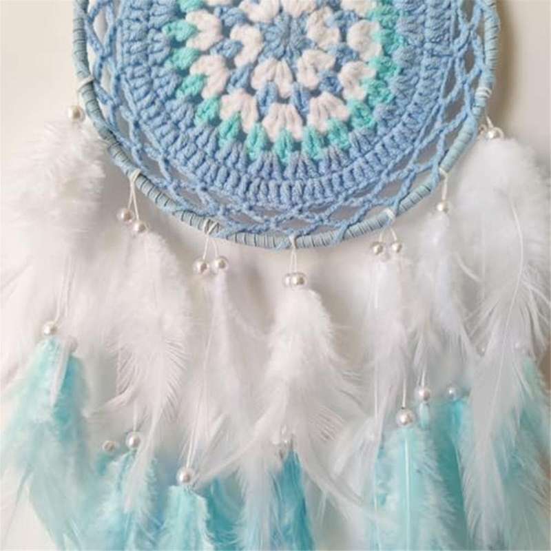 Dream Catcher Blue Dream Catcher for Bedroom Handmade Dreamcatcher Ornaments for Bedroom Wall Hangin