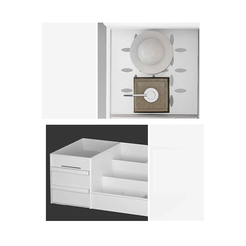 Drawer Type Makeup Storage Box Dormitory Finishing Plastic Shelf Cosmetic Skin Care Dressing Table D
