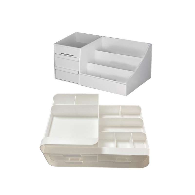 Drawer Type Makeup Storage Box Dormitory Finishing Plastic Shelf Cosmetic Skin Care Dressing Table D