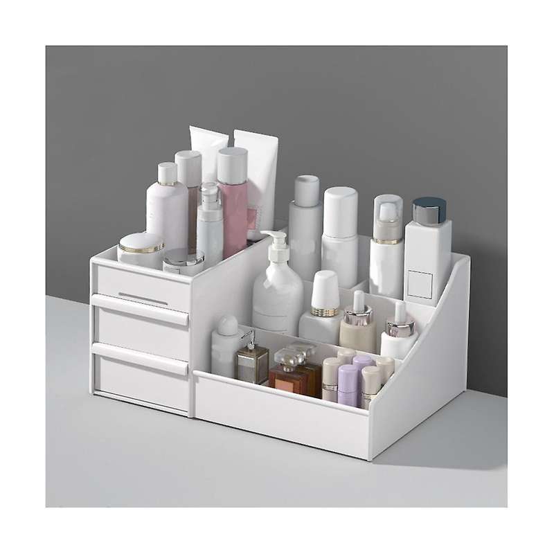 Drawer Type Makeup Storage Box Dormitory Finishing Plastic Shelf Cosmetic Skin Care Dressing Table D