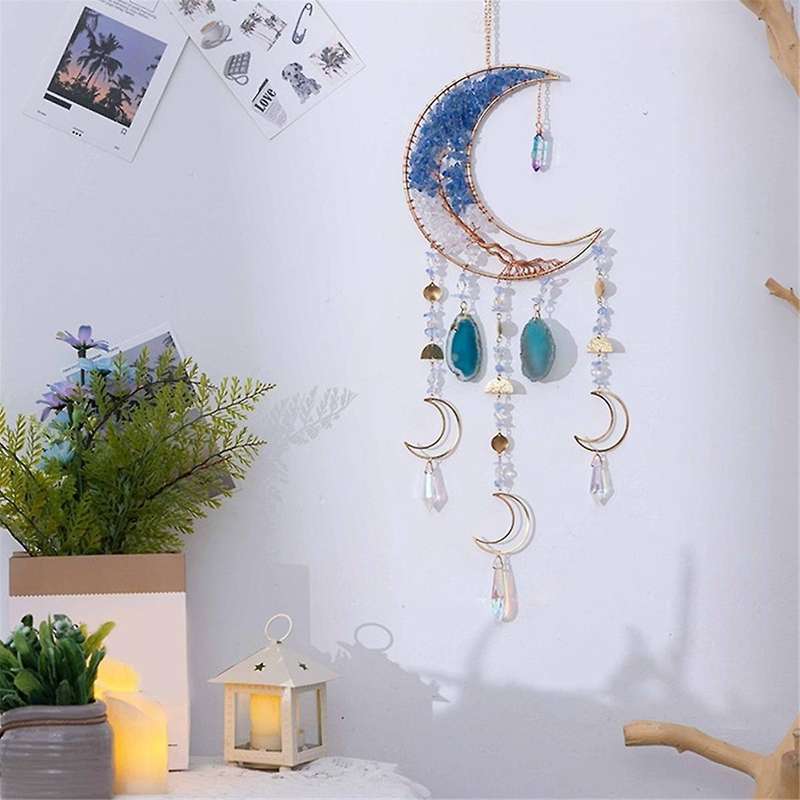 Dream Catcher Of Life Dream Catcher with Crystal Stone Handmade Dreamcatcher Wall Decor