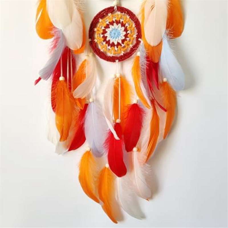 Dream Catchers Colorful Feathers Dream Catcher for Bedroom Handmade Dream Catcher for Wall Hanging D
