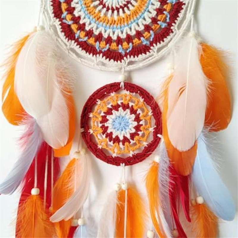 Dream Catchers Colorful Feathers Dream Catcher for Bedroom Handmade Dream Catcher for Wall Hanging D