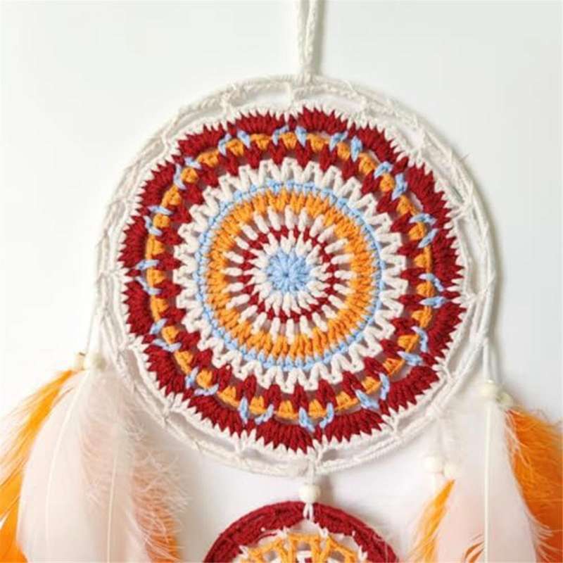Dream Catchers Colorful Feathers Dream Catcher for Bedroom Handmade Dream Catcher for Wall Hanging D