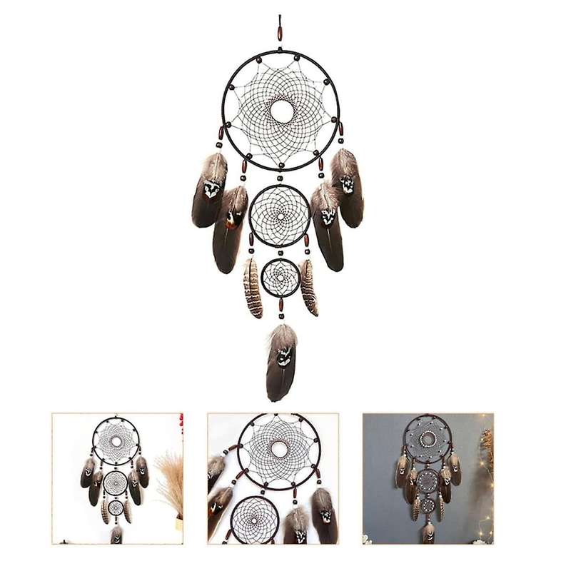 Dreamcatcher Catchers Catcher Black Wall Art Catcher Large Macrame Wall Hanging Window Decor Hand D