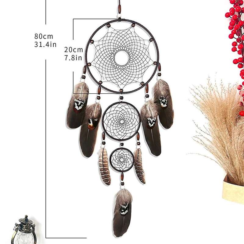 Dreamcatcher Catchers Catcher Black Wall Art Catcher Large Macrame Wall Hanging Window Decor Hand D