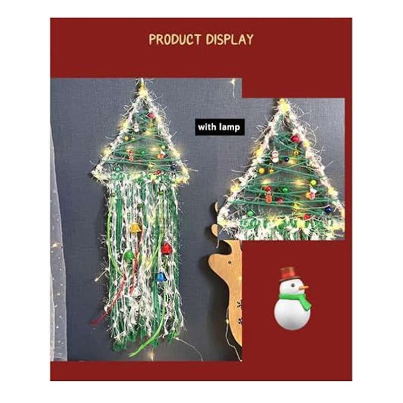 Dream Catcher with Led Lights Macrame Wall Hanging with Tassels Decorative Bell Dreamcatcher for De