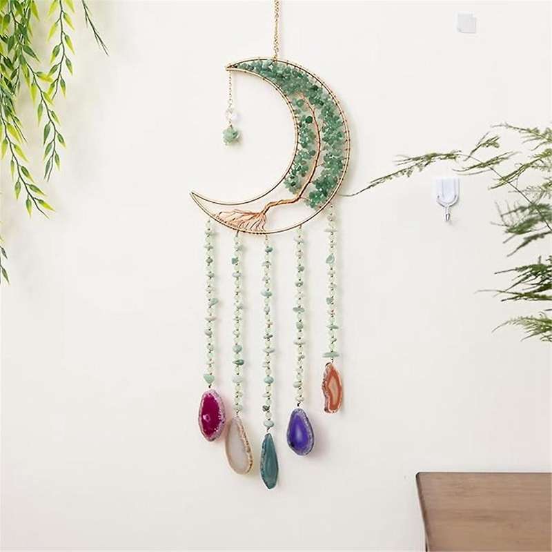 Dream Catchers with Crystal Tree Gemstone Dream Catchers Natural Gem Wall Hangings Room Dreamcatcher