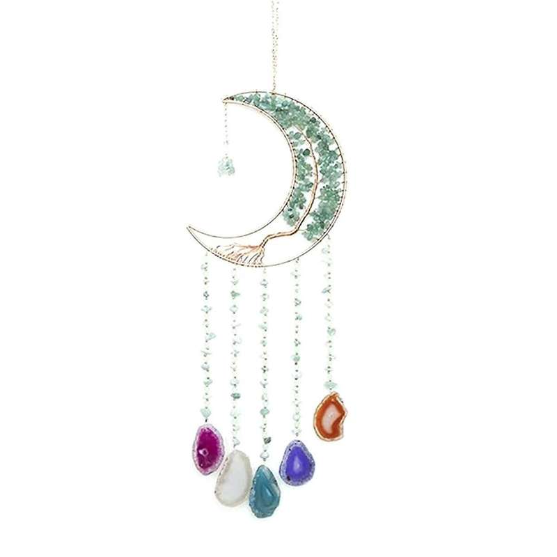 Dream Catchers with Crystal Tree Gemstone Dream Catchers Natural Gem Wall Hangings Room Dreamcatcher