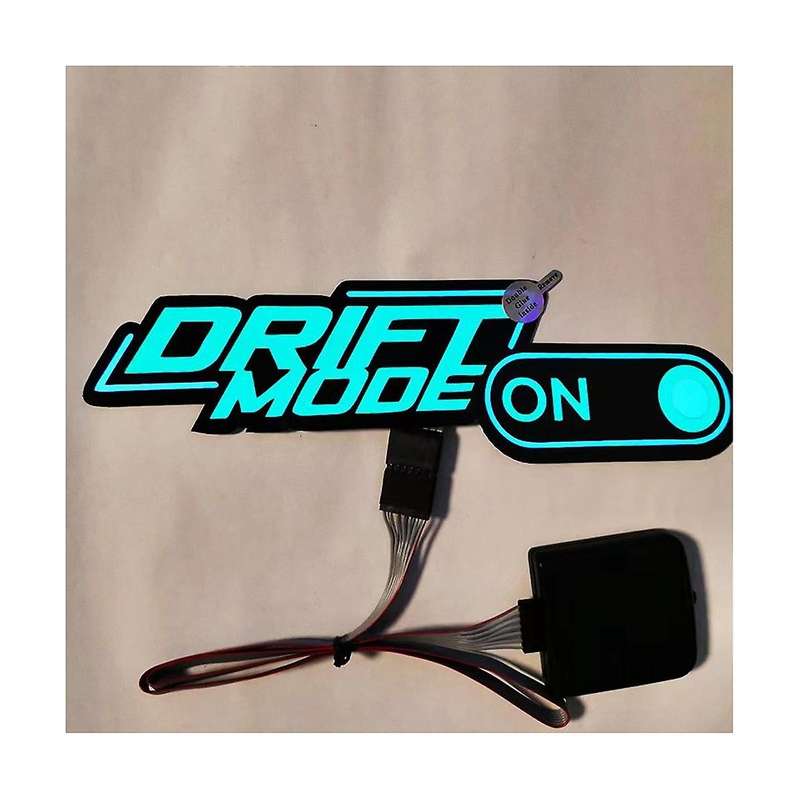 Drift Mode On Glow Panel Light Emitting Window Racing Car Sticker Windshield Decorative Led Light A
