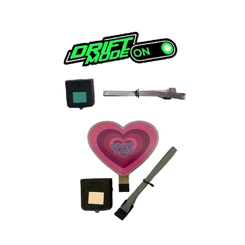 Drift Mode On Drive Safe Glow Panel Light Emitting Window Racing Car Sticker Windshield Decorative L