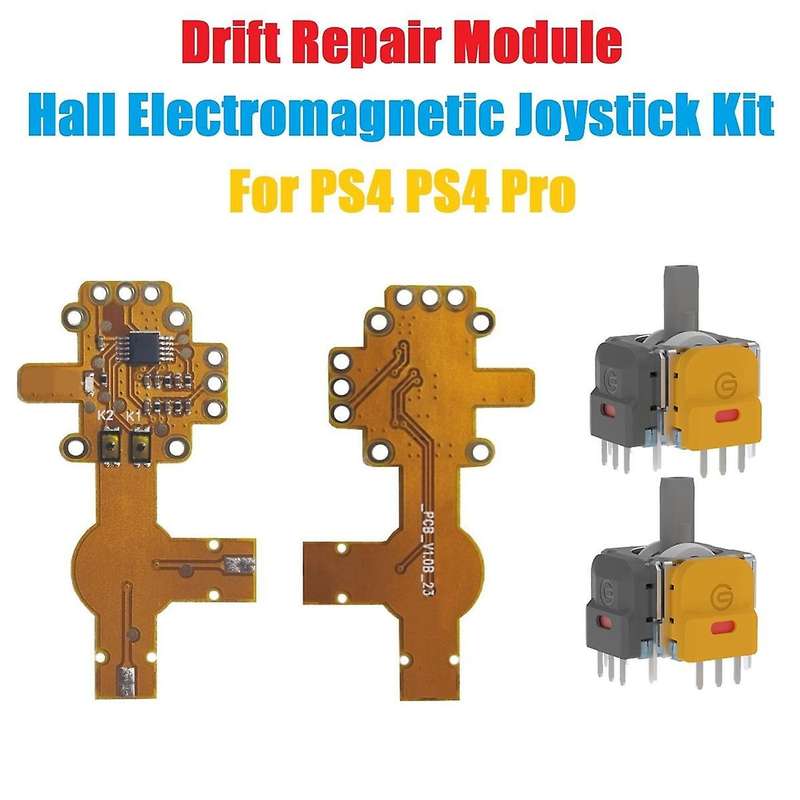 Drift Repair Module+2pcs Hall Electromagnetic Joystick Kit for Pro Game Controller Anti-drift Modul
