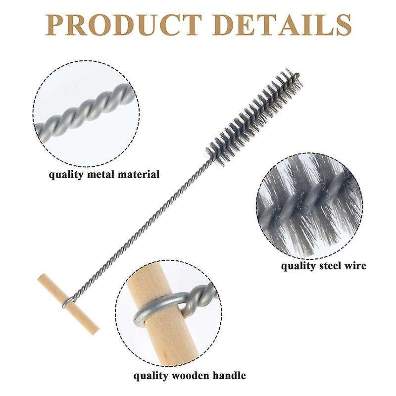 Drill Hole Brush Set 8/12/16/20/25mm Cleaning Brush Stainless Steel Hole Brushes Cleaning Brush for
